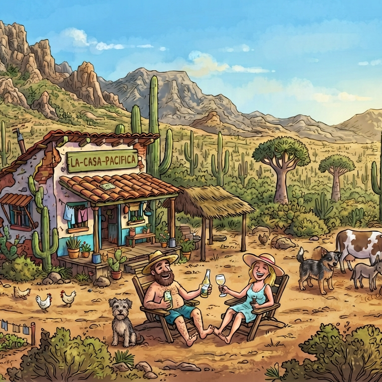La Casa Pacifica – Haus in der Wildnis bei Todos Santos, Baja California Sur